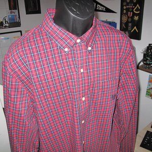 Sized XXL Chaps Easy Care Stretch Button Down Shirt